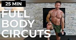 25 Min Full Body Dumbbell Workout at Home [Build Strength, Burn Fat]