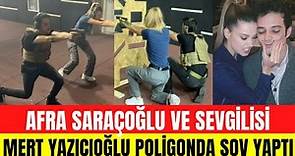 Mert Yazıcıoğlu ve sevgilisi Afra Saraçoğlu poligonda özel tim askerlerini aratmadı!