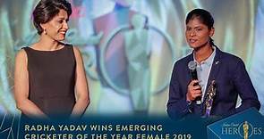 Emerging Cricketer Of The Year Female 2019- Radha Yadav