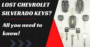 Chevy Silverado Key Replacement - How to Get a New Key. (Tips to Save Money, Costs, Keys & More)