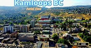 Downtown Kamloops BC Canada Drone 4K