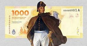 Presentación del nuevo billete de $1000 que homenajea a San Martín