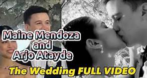 Full Video : Maine Mendoza and Arjo Atayde Wedding / Full video Wedding Ceremony and Reception