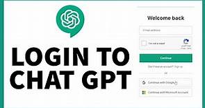 How to Login ChatGPT OpenAI? ChatGPT Login with Email, Google or Microsoft Account 2023