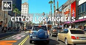 [Full Version] Driving Los Angeles - Hollywood Blvd, Sunset Blvd, Santa Monica Blvd, California, 4K