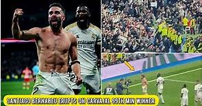 Dani Carvajal 99th min winner against Almeria Santiago Bernabéu Erupts | Real Madrid vs Almeria