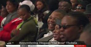 Memorial service held for Dingaan "The Rose of Soweto" Thobela