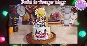 Pastel de STRANGER THINGS decoración fácil y rápida ✨