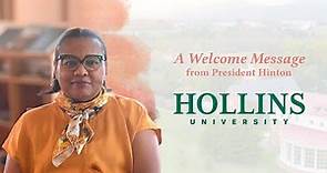 You Are Home | President Hinton's Welcome Message for Fall 2023 | Hollins University