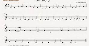 Ode to joy- Easy Clarinet Sheet Music