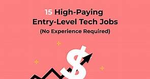 15 High-Paying Entry-Level Tech Jobs—No Experience [2024]