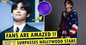 BTS V News Today!! V ranks 1 as the world's most handsome man in 2023