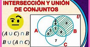 ✅ Intersección y Unión de Conjuntos #1 | Diagramas de Venn