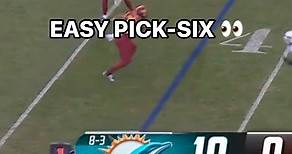 Dolphins pick-six! (Via: NFL, FOX) | Sunday Night Football on NBC