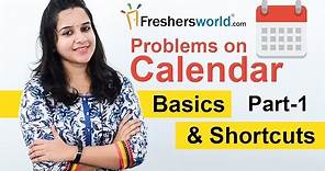 Aptitude Made Easy - Problems on Calendar, Basics and Methods, Shortcuts, Time and Date