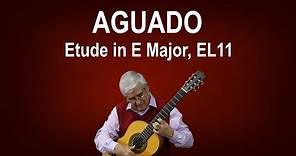 Edson Lopes plays AGUADO: Etude in E Major, EL11 (Guitar: Martin Woodhouse)