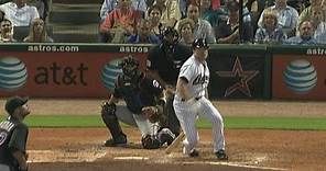 Mike Hampton hits a home run off Johan Santana in 2009