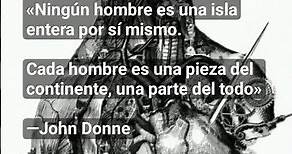 John Donne (Poesía) "Ningún hombre es una isla"