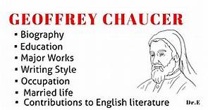 Geoffrey Chaucer📚 | Father of English Literature🖌 | Geoffrey Chaucer's biography📨