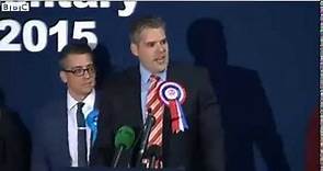 Gavin Robinson East Belfast Election 2015 Acceptance Speech