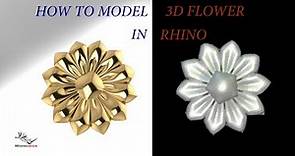 How to model 3D flower in Rhino#