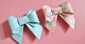 蝴蝶結摺紙教學 Origami ribbon bow（簡單版）