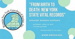 From Birth to Death: New York State Vital Records