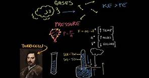 Pressure and the simple mercury barometer