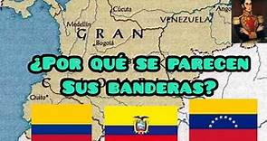 Por qué se parecen las banderas de Colombia, Ecuador y Venezuela? ✅
