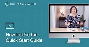 How to Get Started Using the Full Focus Planner | Full Focus Planner