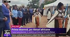 Carmen Iohannis dansează pe ritmuri africane la un liceu de fete din Kenya