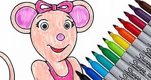 Angelina Ballerina New Coloring Page preschool, Kids 2016 HD Video