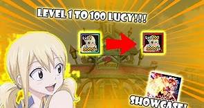 LEVEL 1-100 EVOLVED LUCY!!! (SHOWCASE) | Anime Adventures