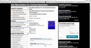 San Bernardino County Inmate Search - Jail Lockup Info