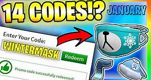 *14 Codes!* ALL NEW PROMO CODES in ROBLOX (January 2024)