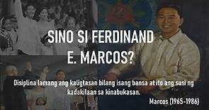 FERDINAND MARCOS : IKASAMPUNG PANGULO NG PILIPINAS | DIKTADOR | HISTORY RESEARCHER PH