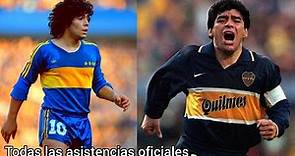 Todas las asistencias de Diego Maradona en Boca | Oficiales