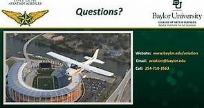 Aviation Sciences Overview | Baylor University Admissions