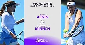 Sofia Kenin vs. Greet Minnen | 2024 Hobart Round 1 | WTA Match Highlights