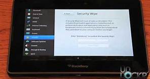 How To: Factory Reset the Blackberry Playbook