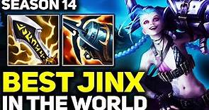 RANK 1 BEST JINX IN SEASON 14 - AMAZING GAMEPLAY! | League of Legends
