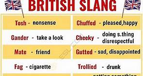 25 Super Useful British Slang Words and Expressions
