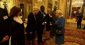 2014: Angela Lansbury meets the Queen a month after her damehood