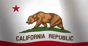 California // Waving Flag - Flags of the U.S. states and territories