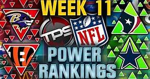 The Official NFL Week 11 Power Rankings 2023! (A New Buffa-LOW?!?!?) || TPS