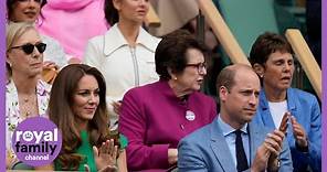 Prince William and Kate Middleton Take Their Seats for Women's Wimbledon Final