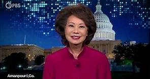 Secretary Elaine Chao interview with Walter Isaacson on PBS Amanpour & Company