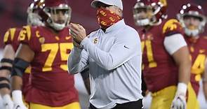 What was Clay Helton’s record at USC?
