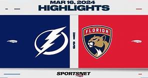 NHL Highlights | Lightning vs. Panthers - March 16, 2024