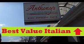 Anthony's Authentic Italian Cuisine (Best Value Federal Hill Restaurant, Providence, RI) Review